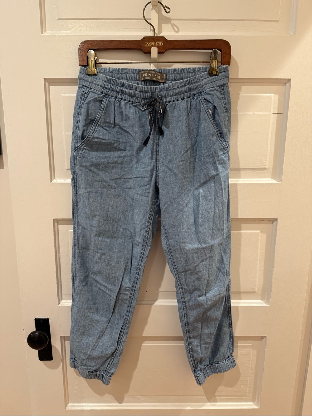 J. Crew Point Sur Chambray Joggers